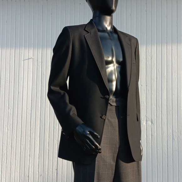 BROOKSTREET TAILORS for RALEIGHS MEN'S (2) SILVER BUTTON LUXURY BESPOKE BLAZER